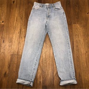 ROLLA’S Classic Straight Vanessa blue High Rise regular fit jeans size 28